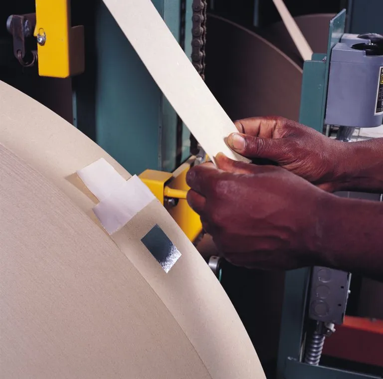 Flatback tape being made.