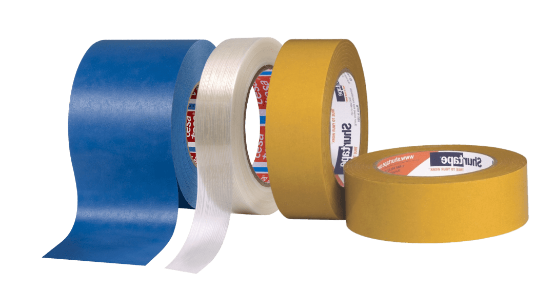 Our line-up of Filament Tape (Strapping), Flatback Tape, and Adhesive Transfer Tape.
